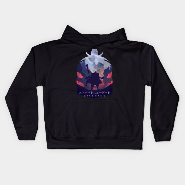 Shirohige - Dark Illusion Kids Hoodie by The Artz